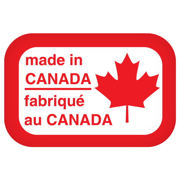 MADE IN CANADA Bilingual Adhesive Labels (0.75 in x 0.5 in) 1,000 /roll