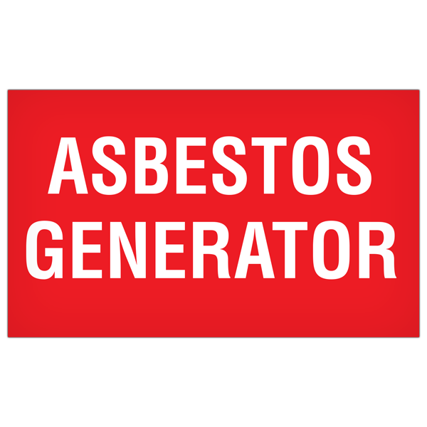 AB5008 ASBESTOS GENERATOR Abatment Waste Label (5 in x 3 in) 500 /roll