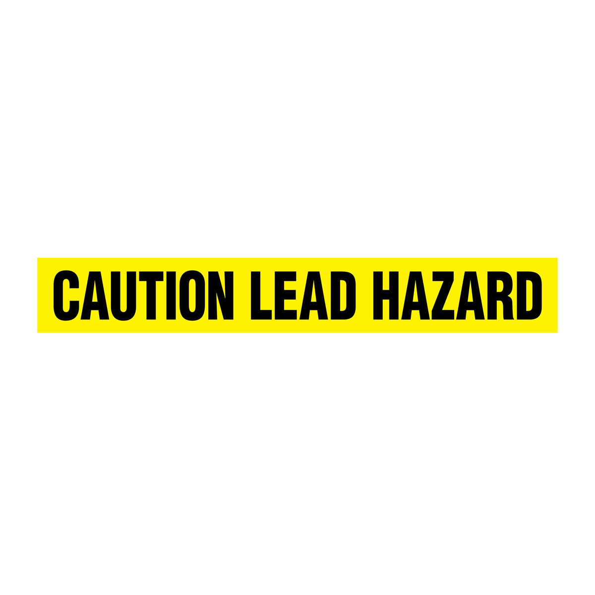 BT1038 Yellow/Black CAUTION LEAD HAZARD Barricade Message Safety Tape (3 in x 1,000 ft) 12 /case - Price per Roll
