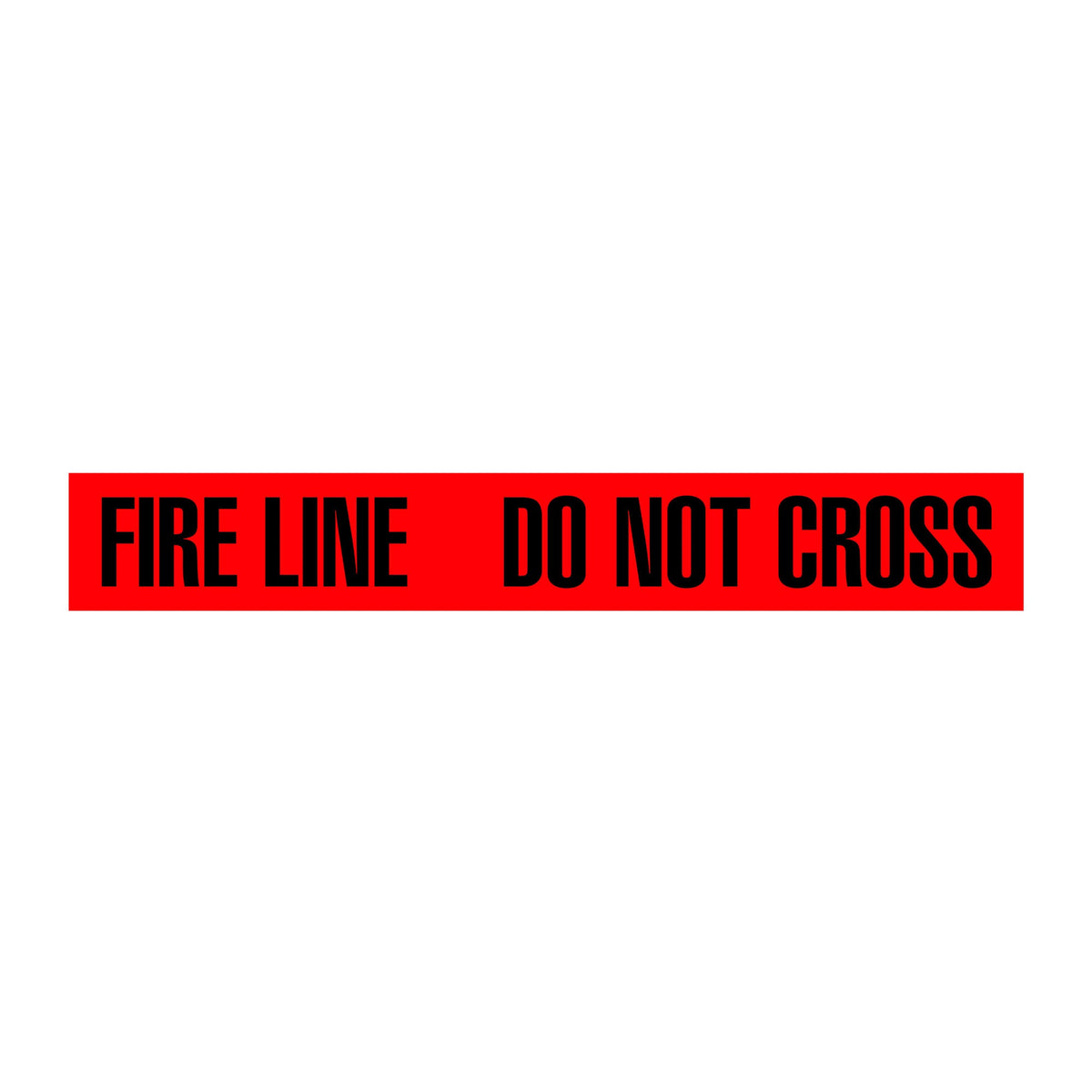 BT1078 Red/Black FIRE LINE DO NOT CROSS Barricade Message Safety Tape (3 in x 1,000 ft) 12 /case - Price per Roll