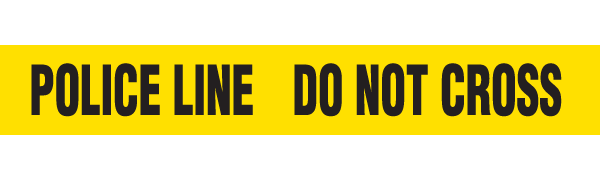 BT1048 Yellow/Black POLICE LINE DO NOT CROSS Barricade Message Safety Tape (3 in x 1,000 ft) 12 /case