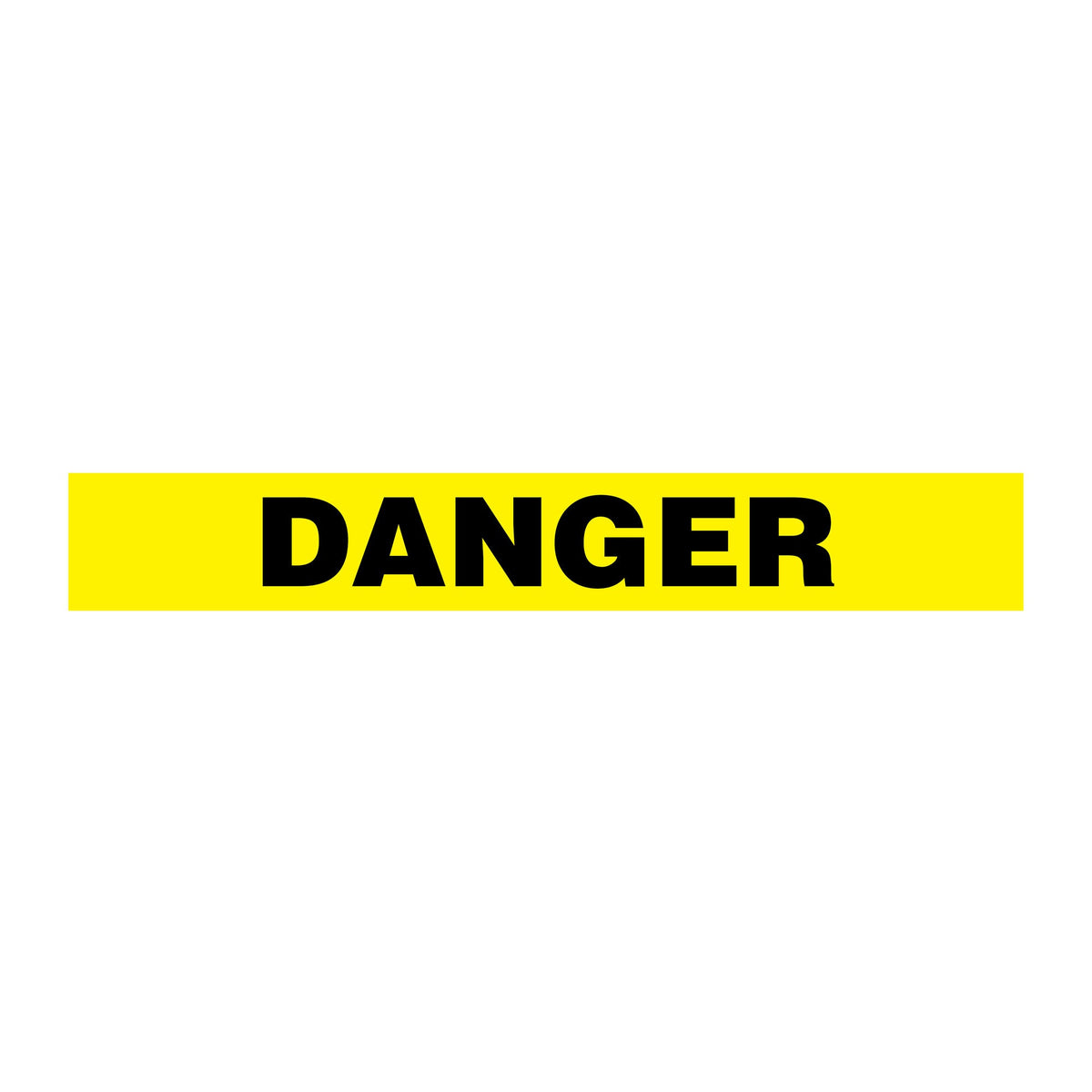 Yellow/Black DANGER Barricade Message Safety Tape (3 in x 1,000 ft) 12 /case - Price per Roll