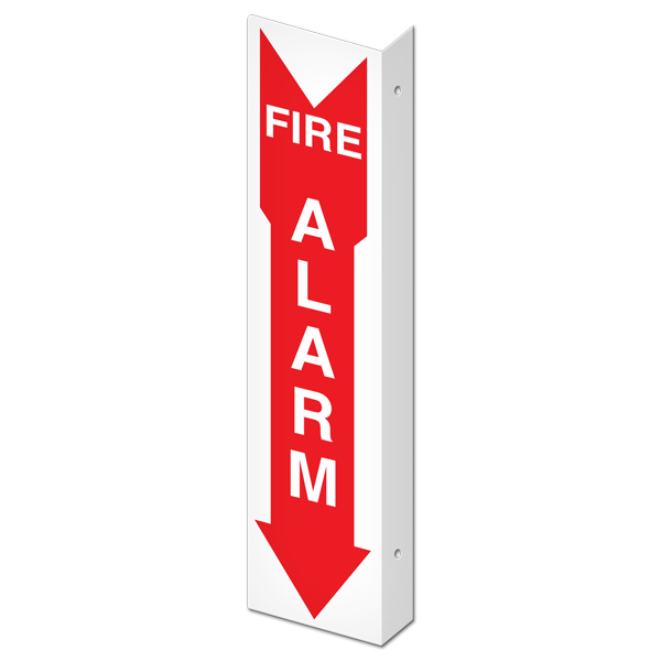 DFS110P 4 in x 18 in FIRE ALARM PrimeGuard® Fire Safety Equipment Projected Safety Sign