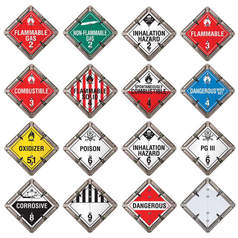 FC8030AL 15 Page DOT Ident-O-Flip™ Various Legend Flip Placard System