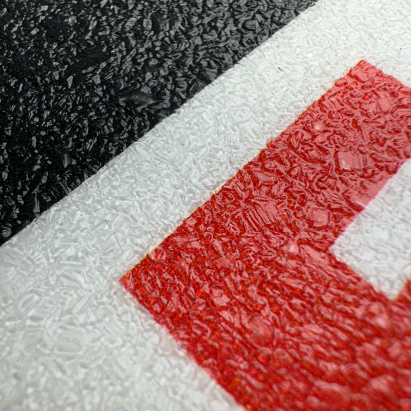 FS3000-series Close up of textured surface of Anti-Slip Grip Adhesive Floor Sign