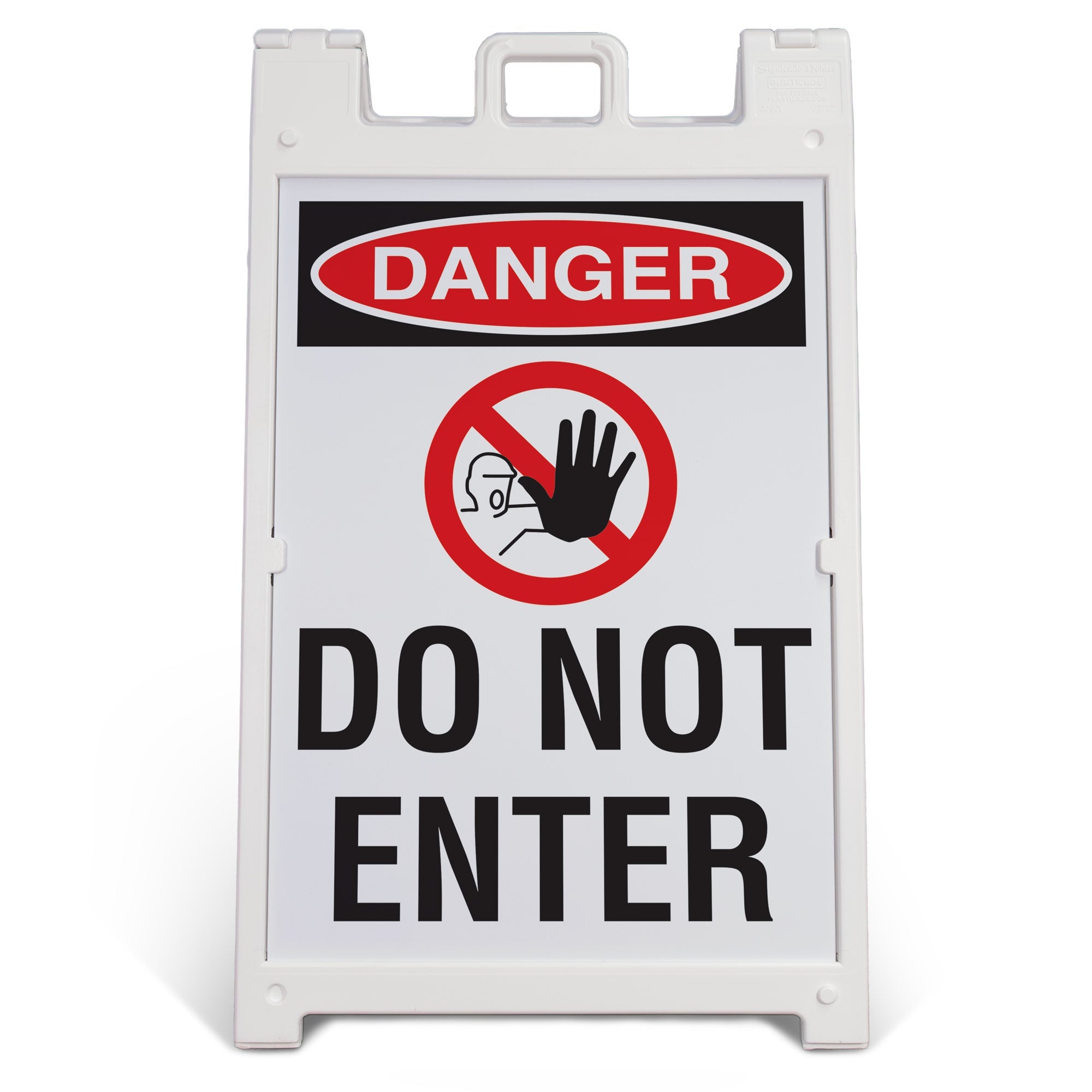 HV1006 DANGER DO NOT ENTER LARGE FORMAT A-FRAME SAFETY SIGNS PRINTED BOTH SIDES