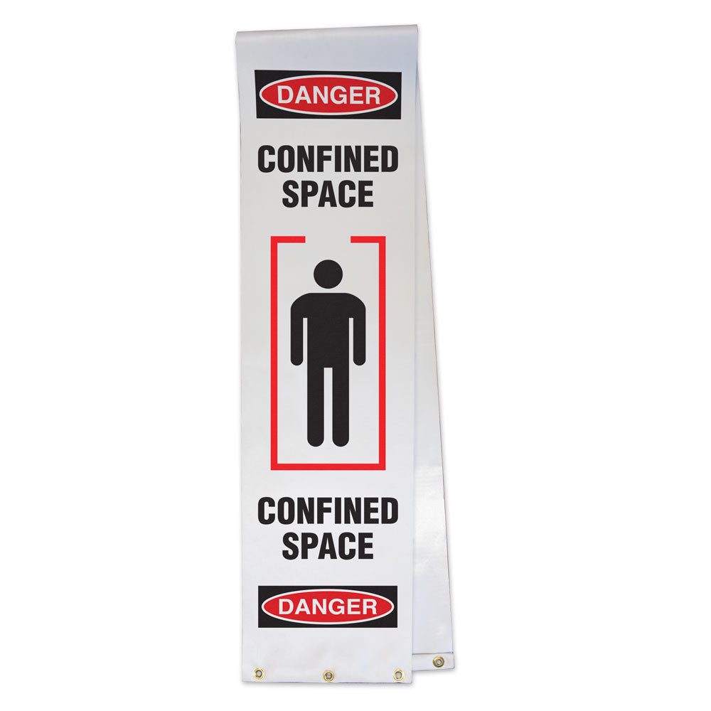 LADWR101 Ladder Barrier Danger OSHA Wrap (12 in x 90 in) CONFINED SPACE