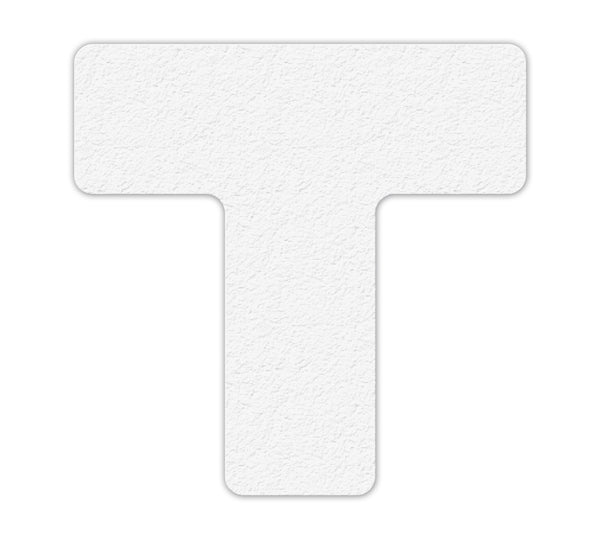 White "+" Shape 5S/Lean Textured Anti-Slip Grip Adhesive Warehouse Floor and Position Markers (25 /pkg)