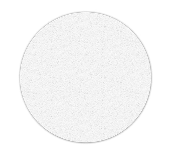 White 6 in Circle 5S/Lean Textured Anti-Slip Grip Adhesive Warehouse Floor and Position Markers (25 /pkg)