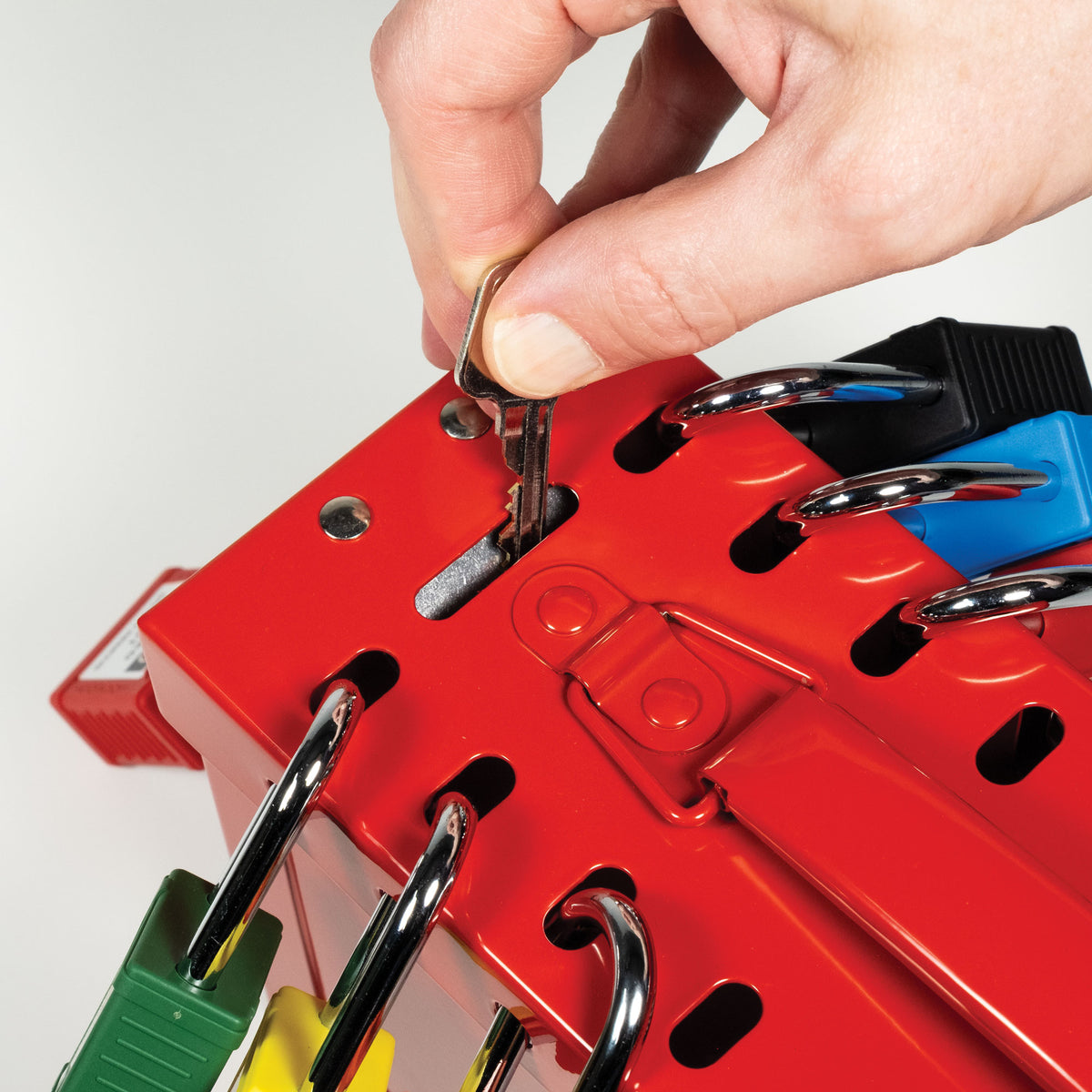 LT100BX Steel Safety Lockout/Tagout Portable Group Lock Box
