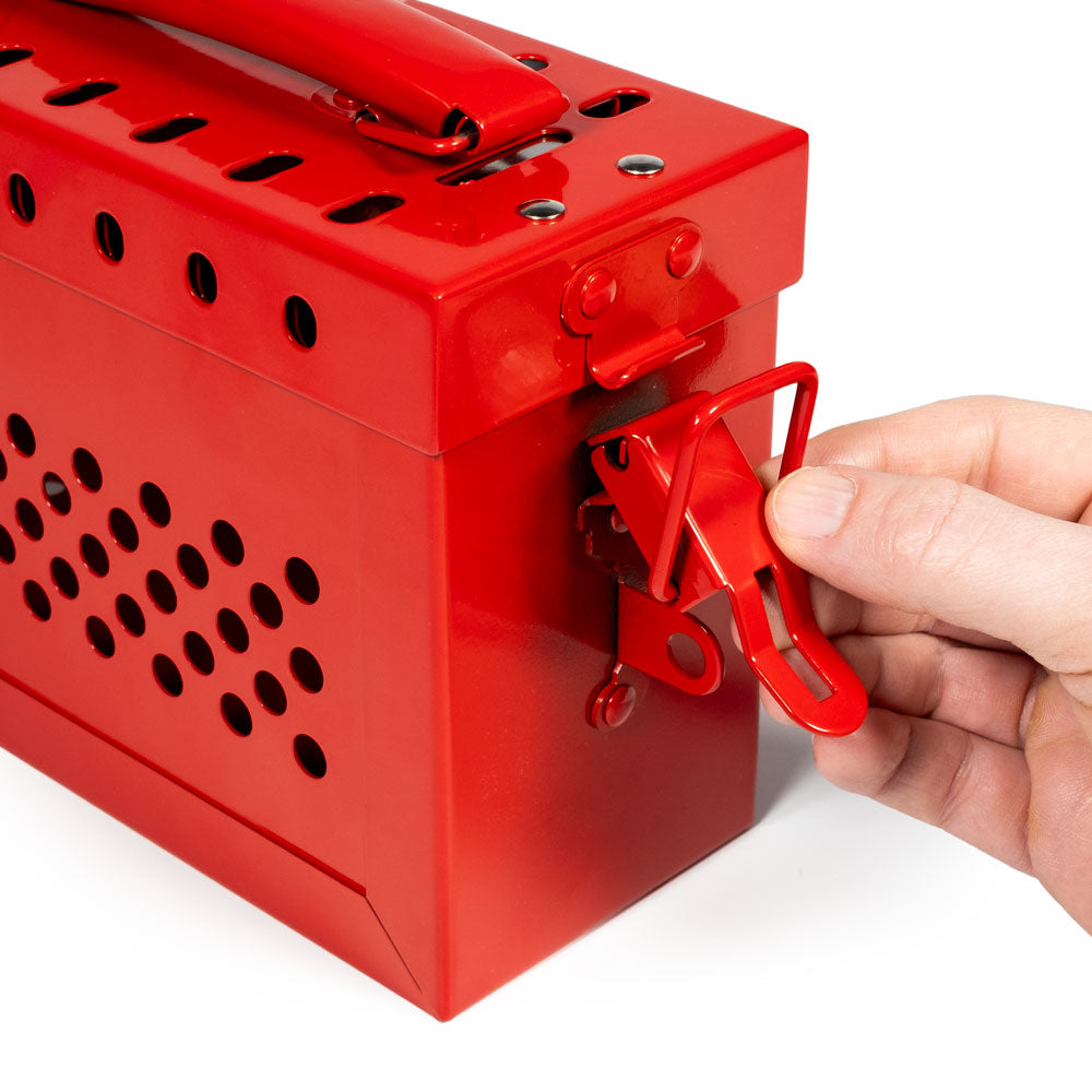 LT100BX Steel Safety Lockout/Tagout Portable Group Lock Box