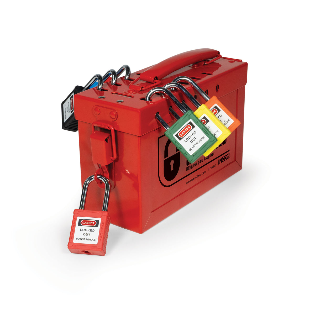 LT100BX Steel Safety Lockout/Tagout Portable Group Lock Box