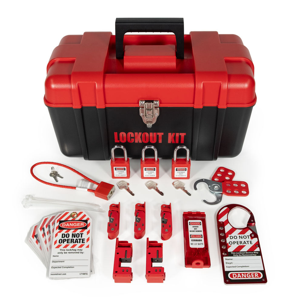 LT200KIT Lockout/Tagout Portable Tool Box (Standard) with Accessories