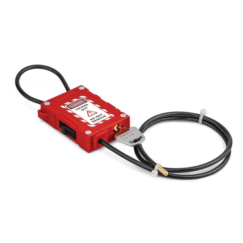 LT500KDRD 31 Inch Red Stainless Steel Cable Lock