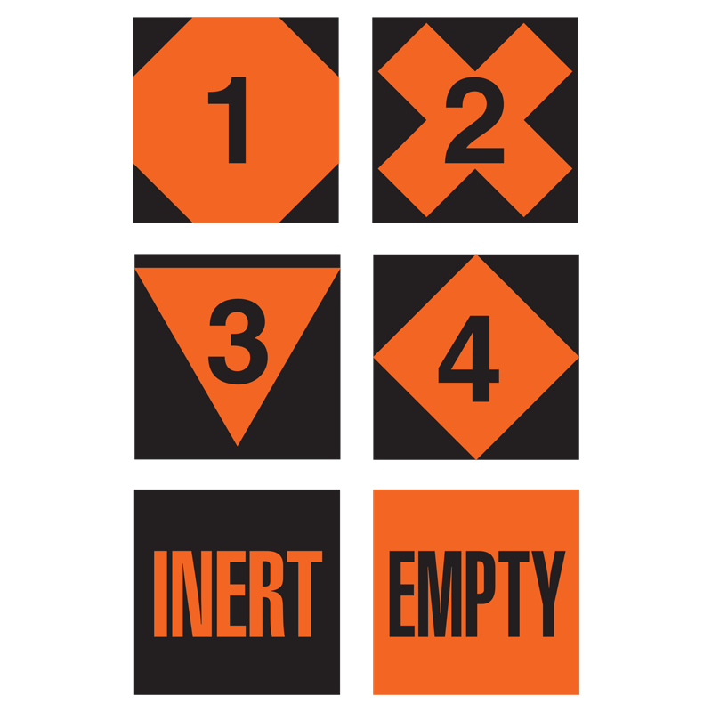 MIL1200 and MIL2400 Aluminum Reflective Military Fire Hazard Division Ident-O-Flip™ Sign Pages