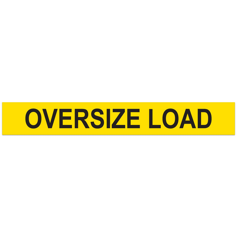 TS8002 OVERSIZE LOAD Heavy Haul Transport Signage and Decals (12 in x 96 in)