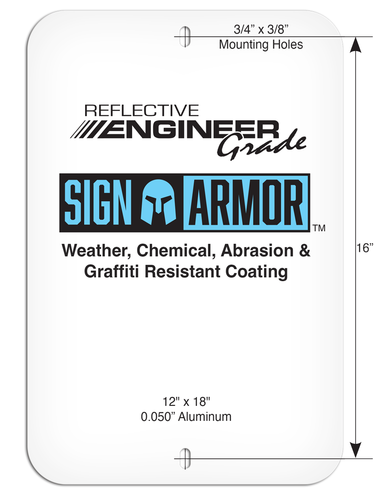 PSS1041R SPEED LIMIT 50 PrimeGuard® Aluminum Reflective Parking Sign (12 in x 18 in)