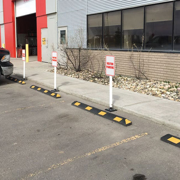 POST60PWKIT 60 inch Plastic Sign Post with mounting base and Harware