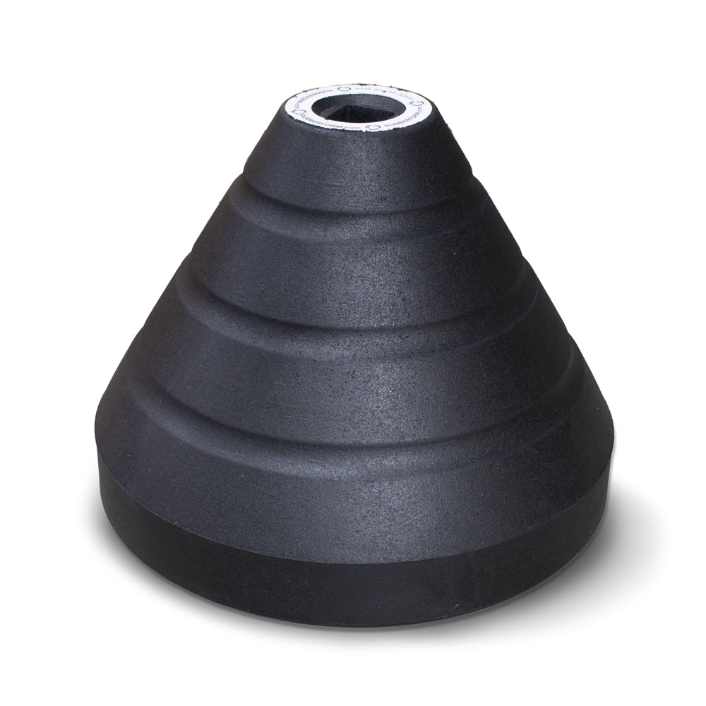POSTCONEK Black Steel Sign Post Cone Base