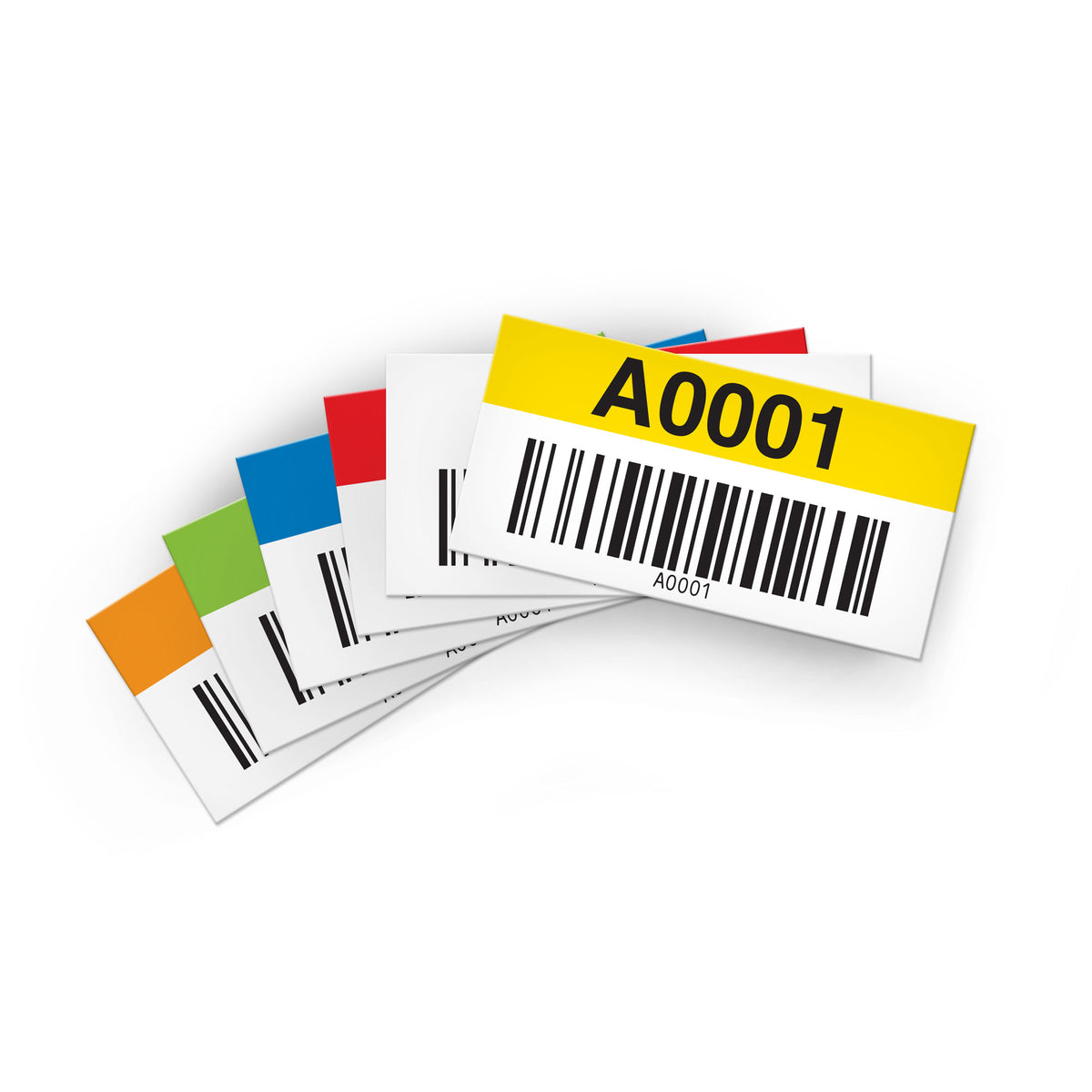 Ready to Use Consecutively Numbered and Lettered Barcoded Magnetic Warehouse Racking Labels (2 in x 4 in)