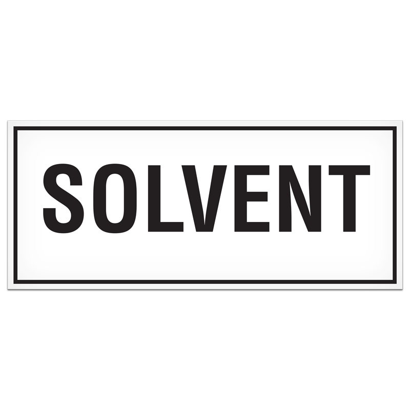 SB7012VL SOLVENT PrimeGuard® Adhesive VynMark™ Safety Decal (3 in x 7 in)