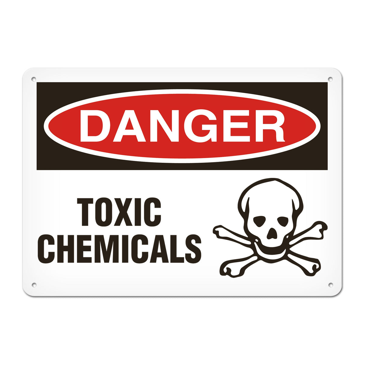 DANGER TOXIC CHEMICALS PrimeGuard Traditional OSHA Style Safety Sign