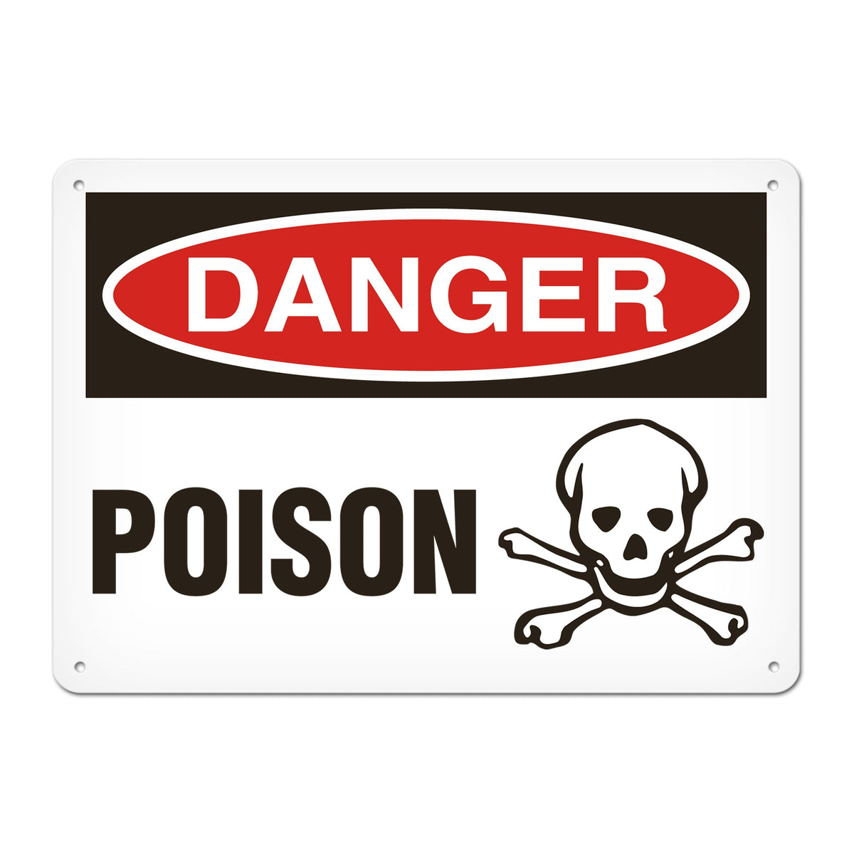 DANGER POISON PrimeGuard Traditional OSHA Style Safety Sign