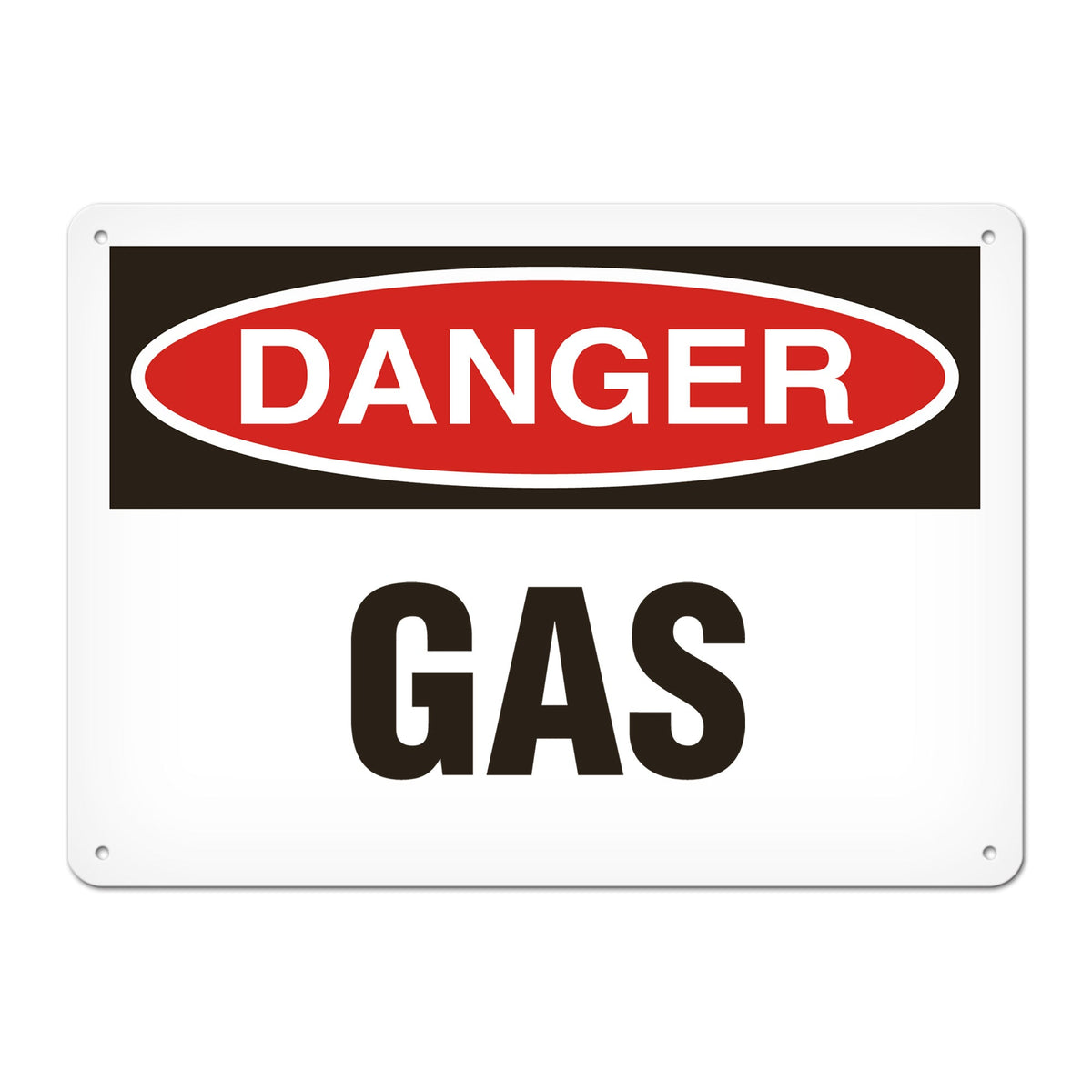 DANGER GAS PrimeGuard Traditional OSHA Style Safety Sign