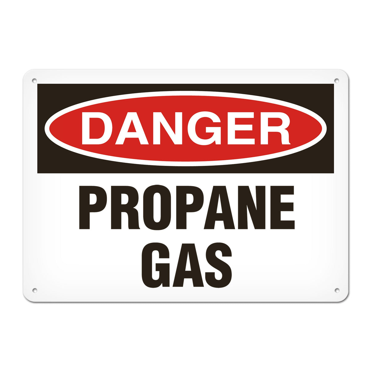 DANGER PROPANE GAS PrimeGuard Traditional OSHA Style Safety Sign