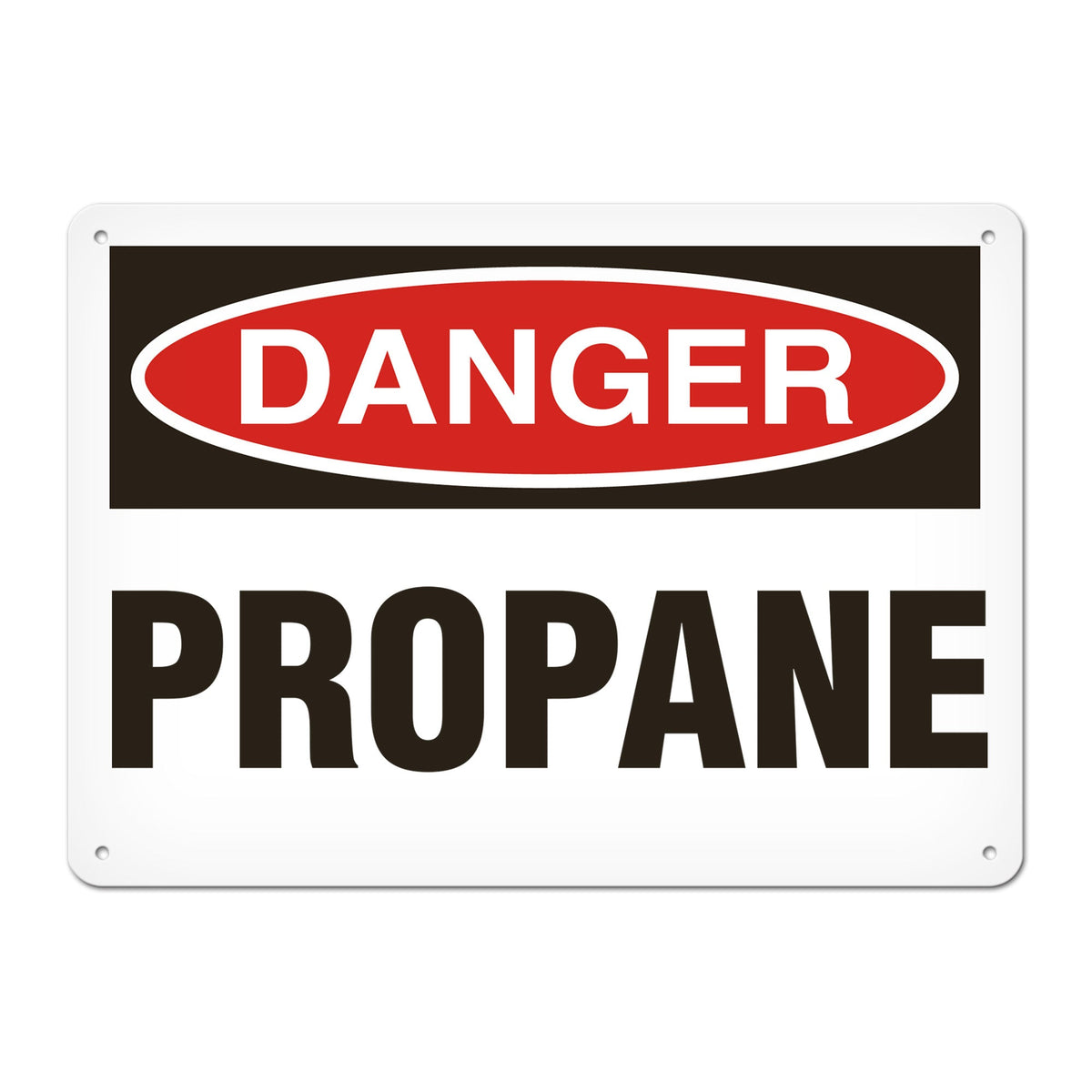 DANGER PROPANE PrimeGuard Traditional OSHA Style Safety Sign