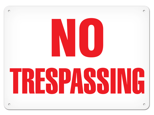 NO TRESPASSING PrimeGuard® Safety Sign