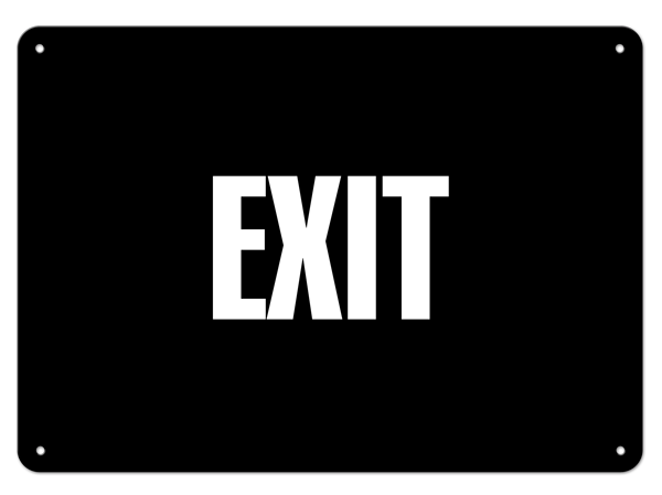 EXIT PrimeGuard® Safety Sign