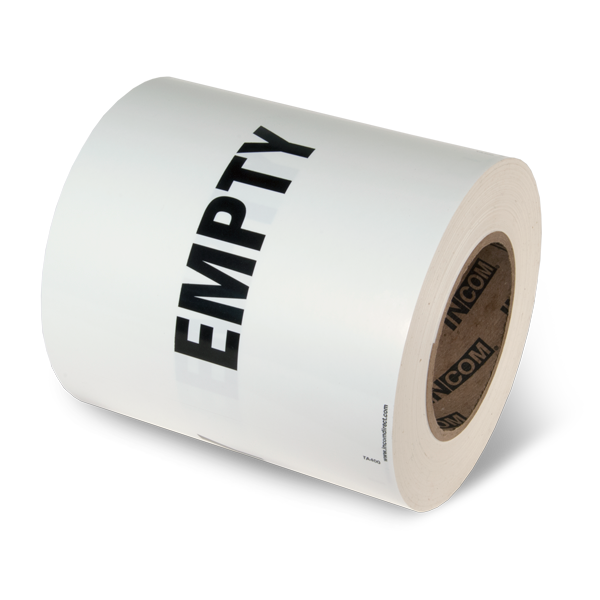 EMPTY Hazmat Hazardous Material DOT Worded Shipping Labels (6 in x 6 in) 500 /roll