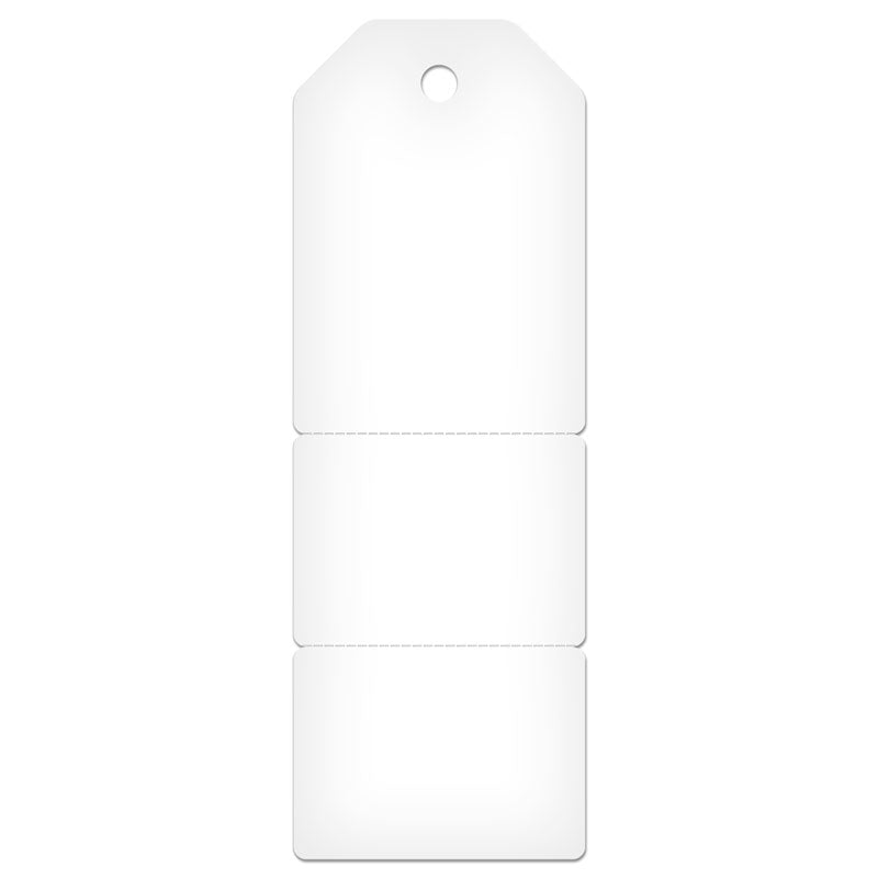 TG8035PT 3-Part Perforated SERVICE STATUS INSPECTION DuraPly™ Tag (2.75 in x 7.9 in) 25 /pkg -BACK