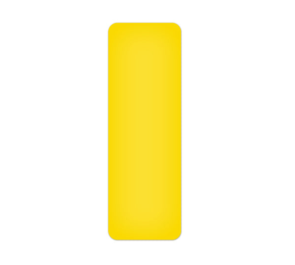 TM100Y Yellow "-" Shape 5S/Lean Tuff Mark™ High Traffic Durable Warehouse Adhesive Warehouse Floor and Position Markers (20 /pkg)