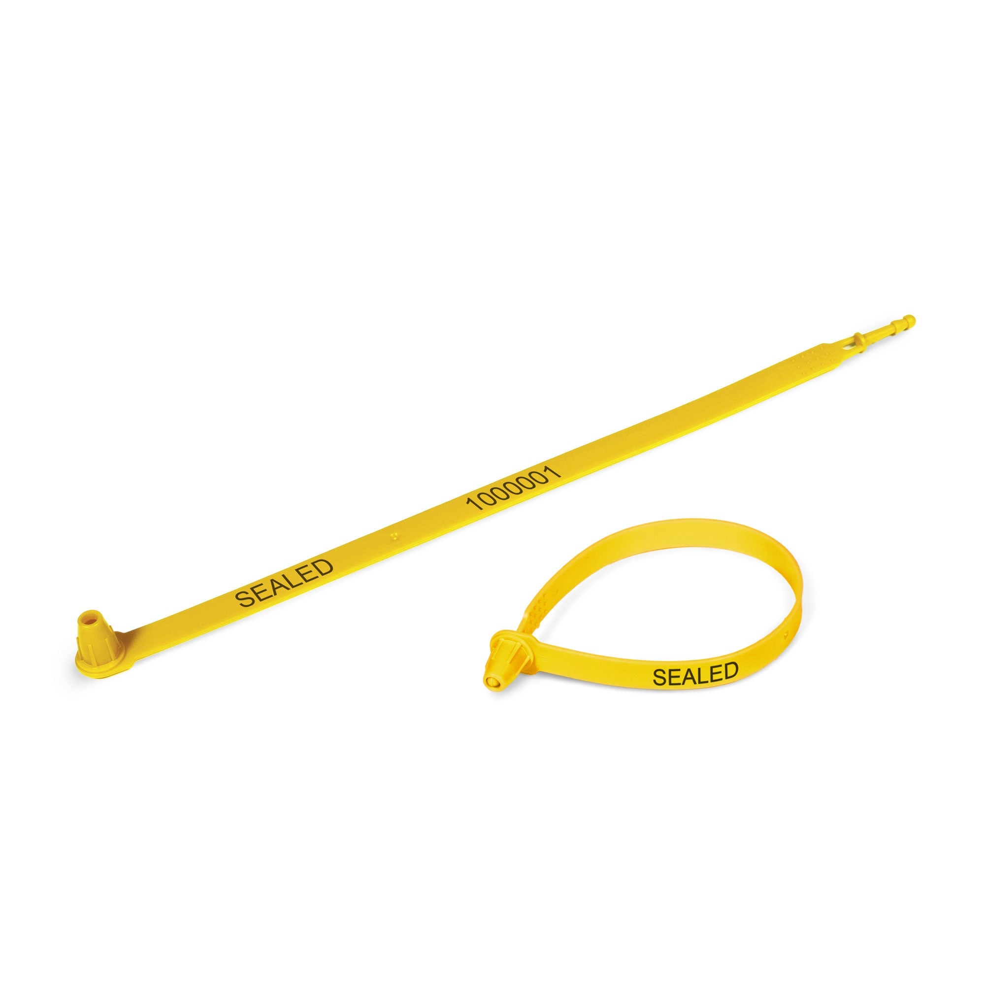 TS1000Y Yellow Tamper Evident Plastic Transport Trailer and Security Seals (1,000 /case)