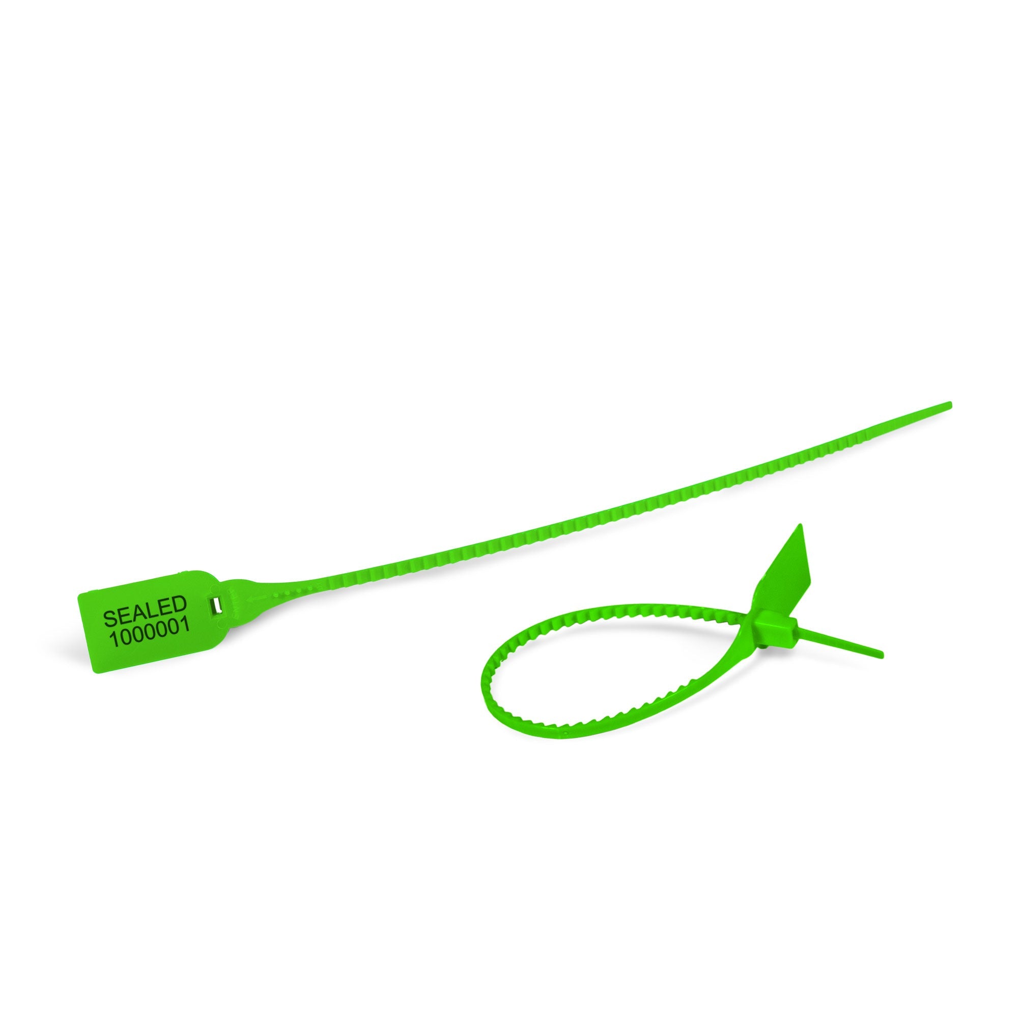 TS3500G Green Tamper Evident Plastic Pull Tight Security Seals (1,000 /case)
