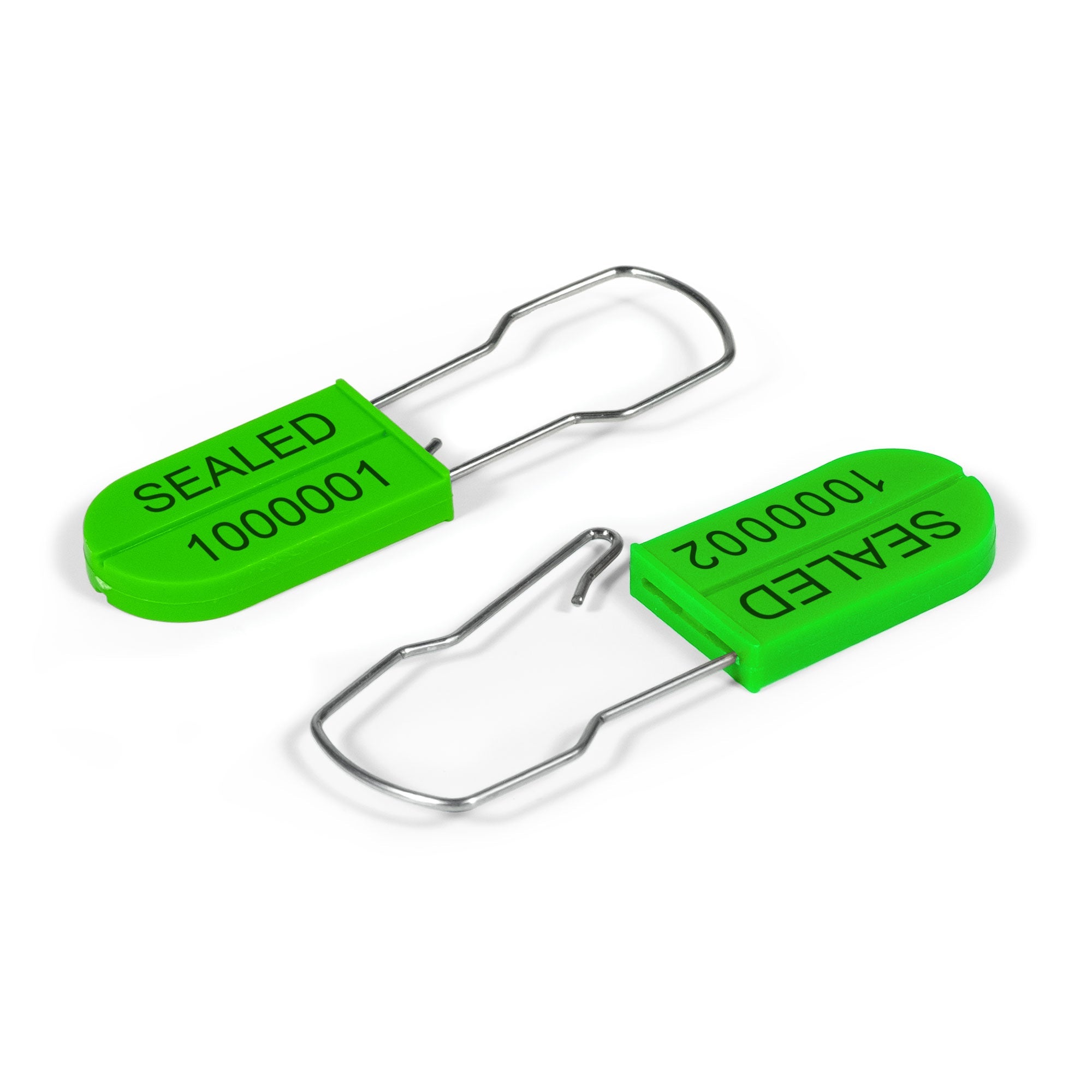 TS4000G Green Padlock Plastic and Metal Security Seals (1,000 /case)