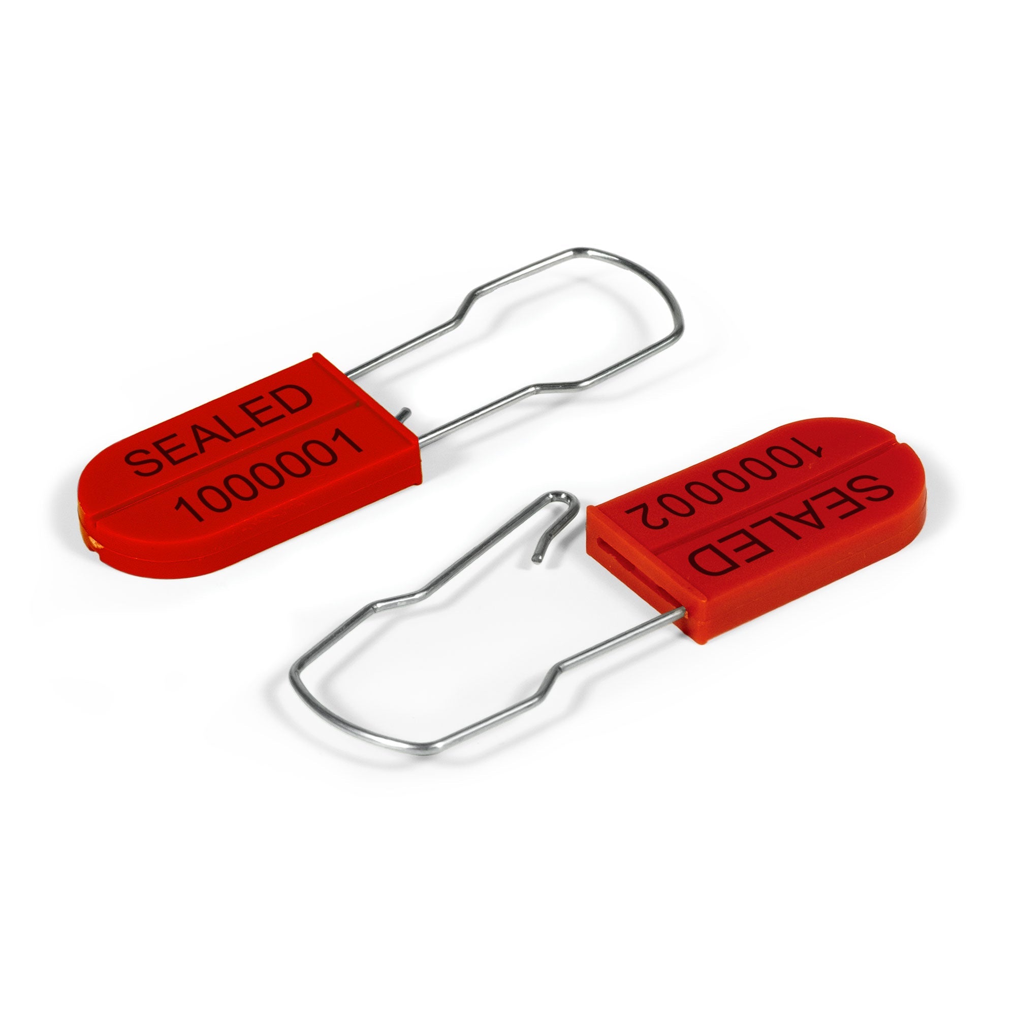 TS4000R Red Padlock Plastic and Metal Security Seals (1,000 /case)
