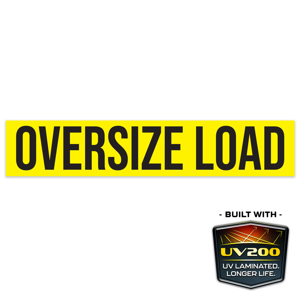Illuminated Light-Up Pilot Car Over-Dimensional Load Sign Insert (71.5 in x 13.5 in)
