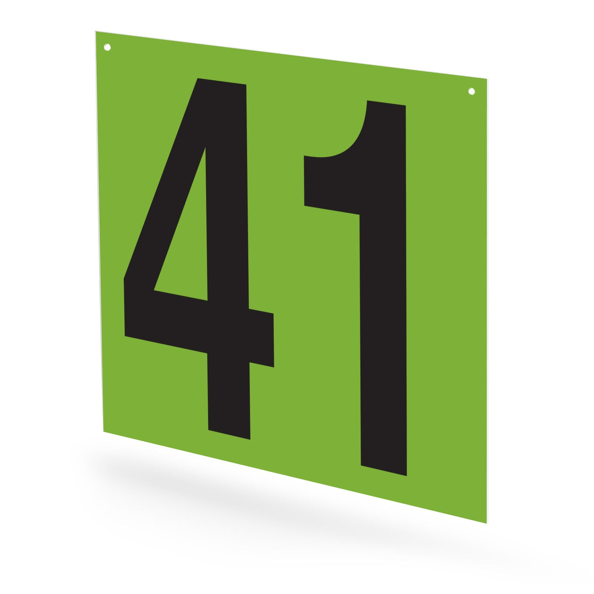WM10PK41G Heavy Duty Warehouse Aisle Location Signs (12 in x 10 in) Consecutively Numbered (10 /pkg) Numbers 41-50 Green