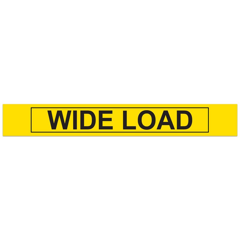 TS8002 WIDE LOAD Heavy Haul Transport Signage and Decals (12 in x 96 in)
