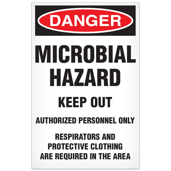 Paper Disposable Abatement Signs (100/pkg) 11 in x 17 in