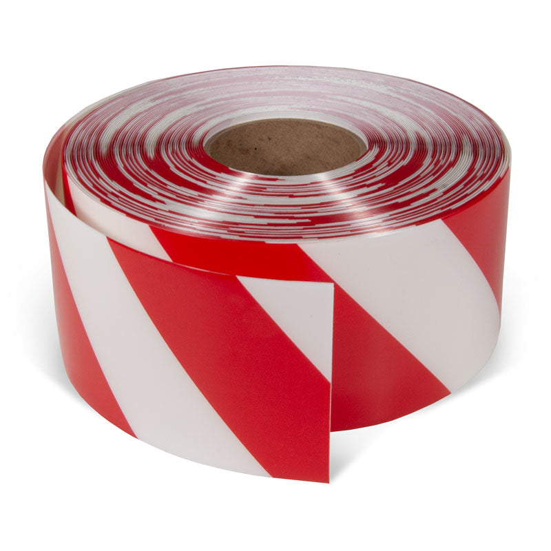 AS451 Red/White ArmorStripe™ Hazard Stripe High Traffic Ultra-Durable Heavy Duty Warehouse Adhesive Floor Marking Tape (100 ft)