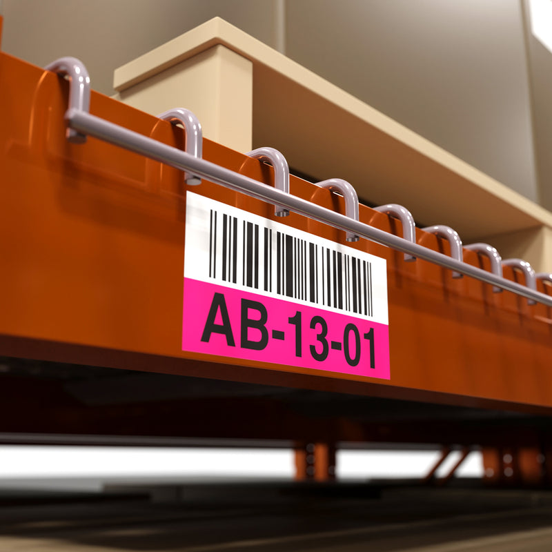 Adhesive Vinyl Warehouse Pallet Racking & Shelf Barcode Labels