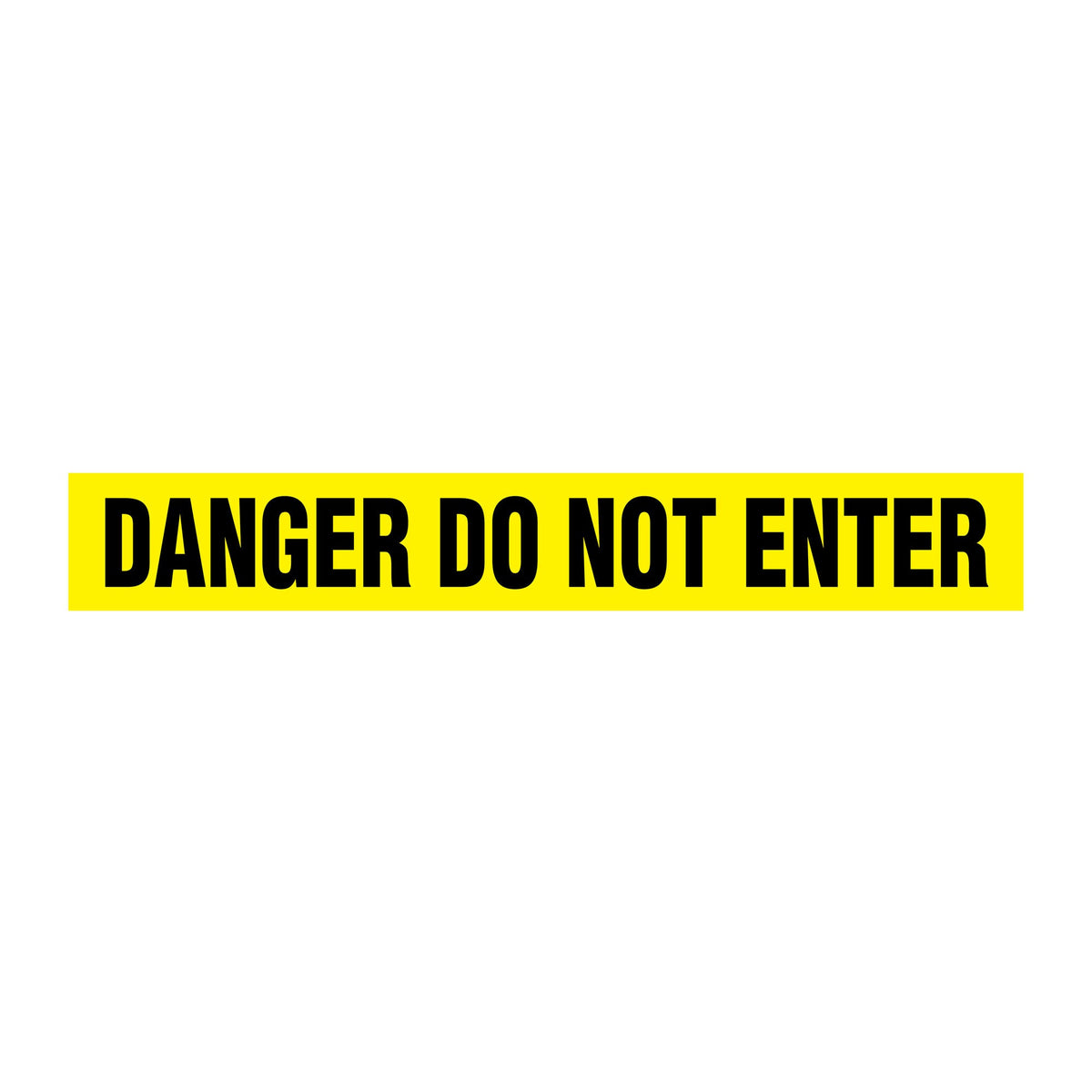 BT1011 Yellow/Black DANGER DO NOT ENTER Barricade Message Safety Tape (3 in x 1,000 ft) 12 /case - Price per Roll