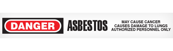 BT10207 Red/Black/White DANGER ASBESTOS MAY CAUSE CANCER CAUSES DAMAGE TO LUNGS AUTHORIZED PERSONNEL ONLY Barricade Message Safety Tape (3 in x 1,000 ft) 12 /case