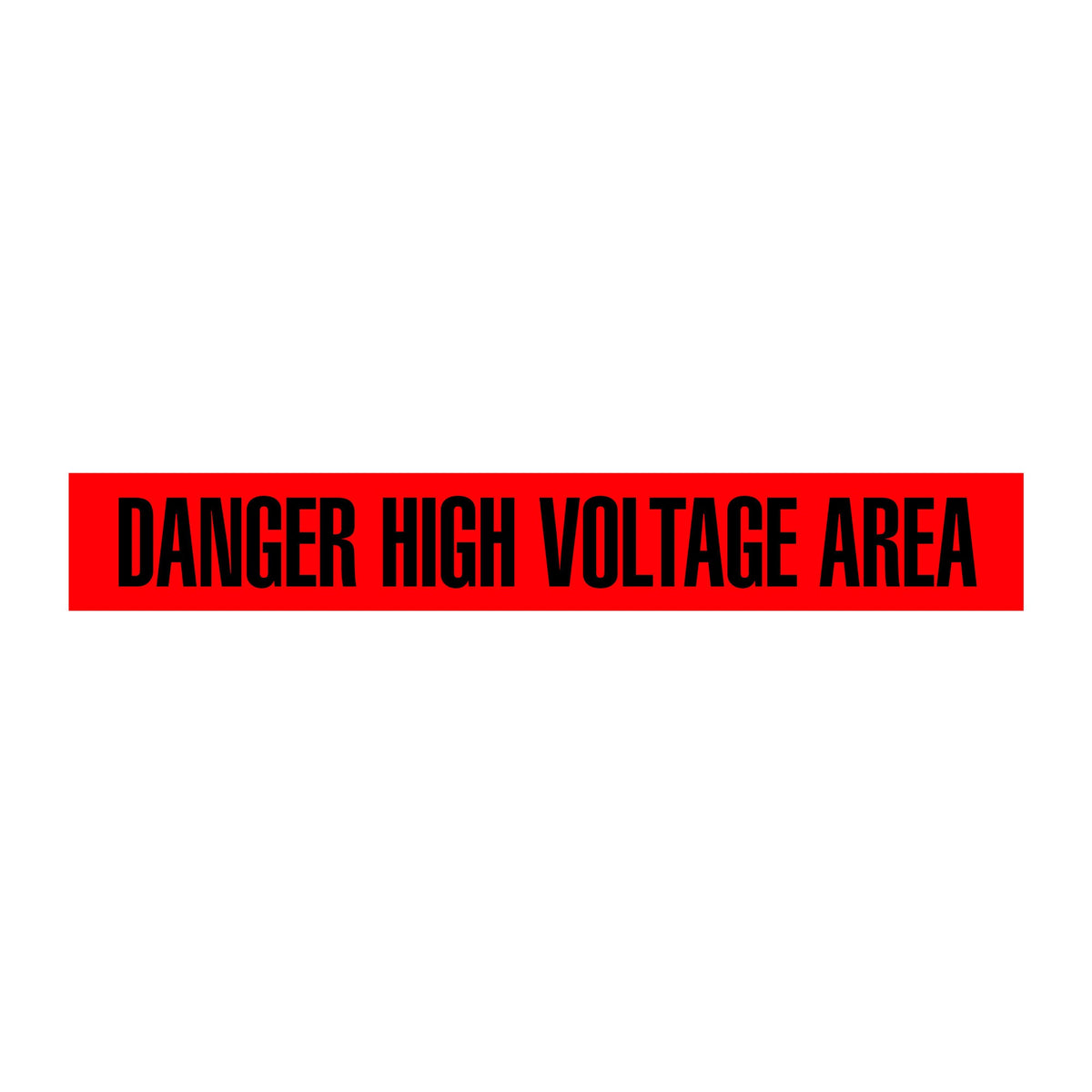 BT1064 Red/Black DANGER HIGH VOLTAGE AREA Barricade Message Safety Tape (3 in x 1,000 ft) 12 /case - Price per Roll