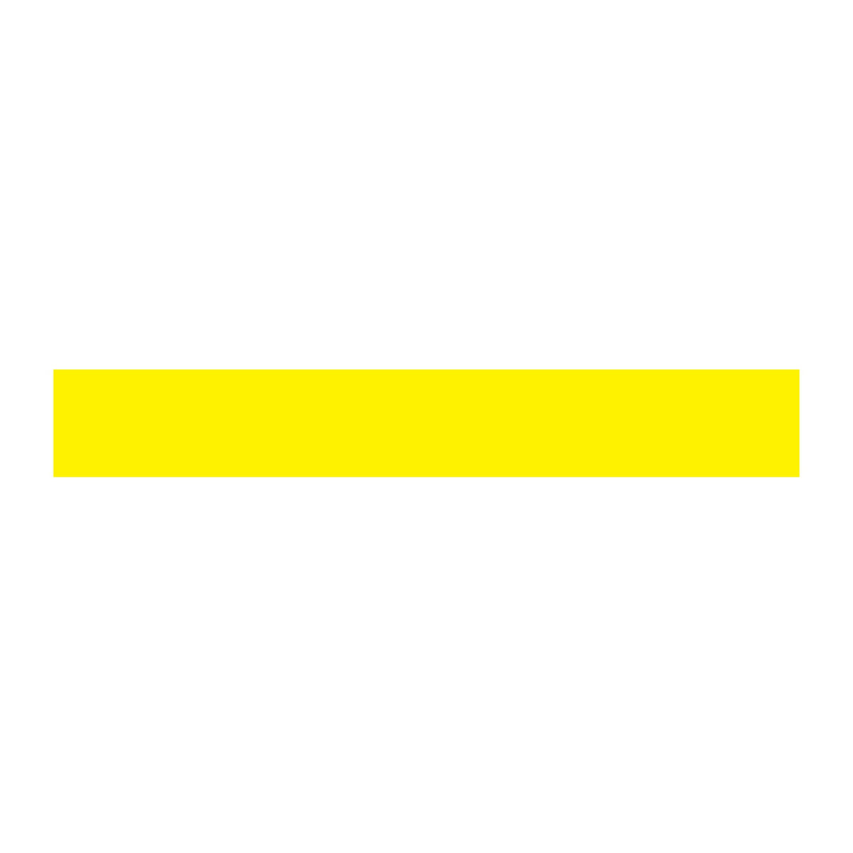 BT1080 Plain Yellow Barricade Message Safety Tape (3 in x 1,000 ft) 12 /case - Price per Roll