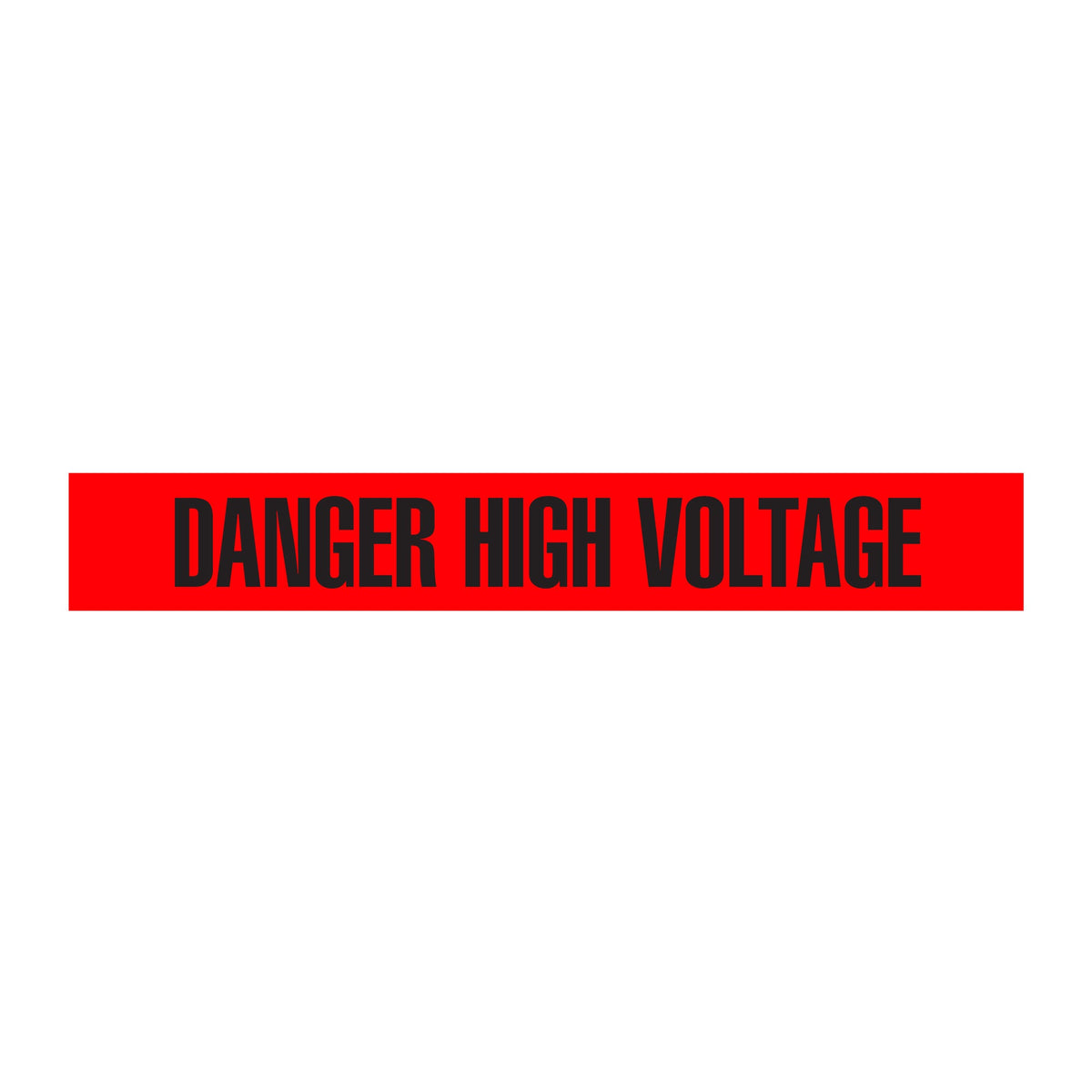 BT1087 Red/Black DANGER HIGH VOLTAGE Barricade Message Safety Tape (3 in x 1,000 ft) 12 /case - Price per Roll